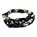 Yeshan Stretch Floral Print Headbands for Women and Girl Bandana/Turban/Headwrap Twist Knot Hairband,pack of 6