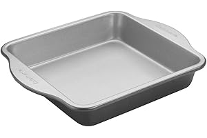 CUISINART CMHB-9SCK Easy-Grip Nonstick Square Cake Pan, 9 Inch, Black/Silver
