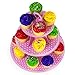 Pudgy Pedro's Pink 3 Tier Cupcake Stand Party Supplies (Polka Dot), 14 x 12