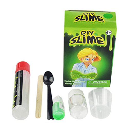 Silly Therapy Stress Toys , Livoty Slime Kit Make Your Own Kids Gloop Sensory Play Science DIY Toy Game (Green)