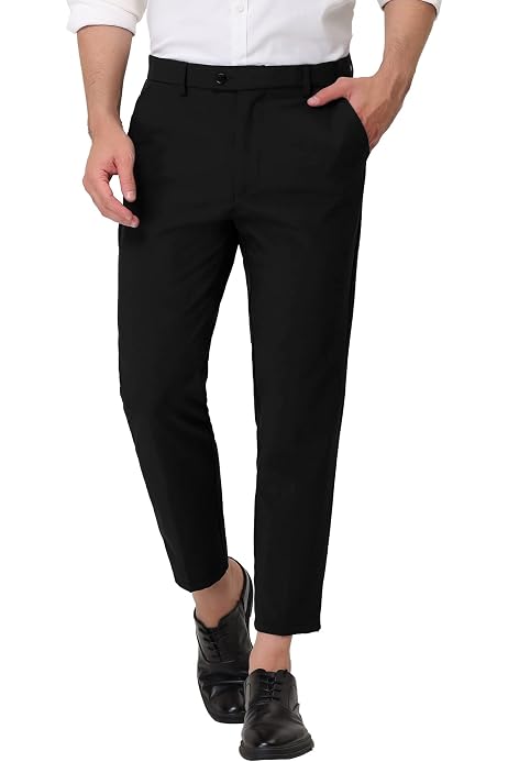 MOGU Ankle-Length Dress Pants for Men 