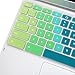 GMYLE(R) Rainbow Silicon Keyboard Cover (US Layout) for Samsung ARM 11.6