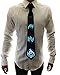 WDCS El Sound and Music Activated LED Novelty Light Up Blinking Party Toy Neckties for Birthday, Disco, Rave, EDM, Night Club and Halloween Party (Power Button)