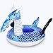 CMYK Pool Float, Giant Inflatable Rafts Beach Decorations Toy, Summer Beach Swimming Pool Large Rideable Blow Up Ice Dragon , Adults & Kids, Patch