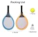 fashionclubs Kids Tennis Racket Set, Plastic Badminton Tennis Rackets Balls Set,Kids Racket|Racquet Play Game Toy Set,Play at The Beach,Lawn or Backyard