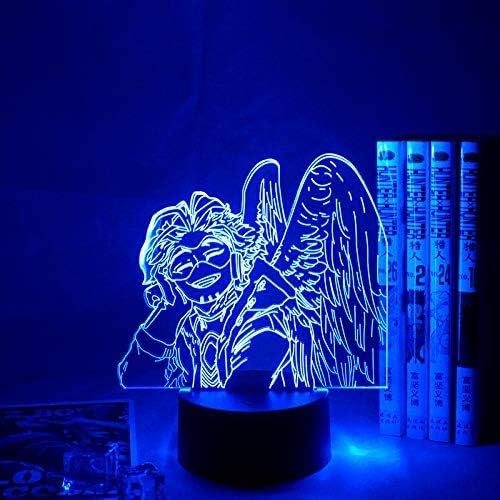F.curella 3D My Hero Academia Hawks Anime Led Lamp Night Lights Boku No Hero