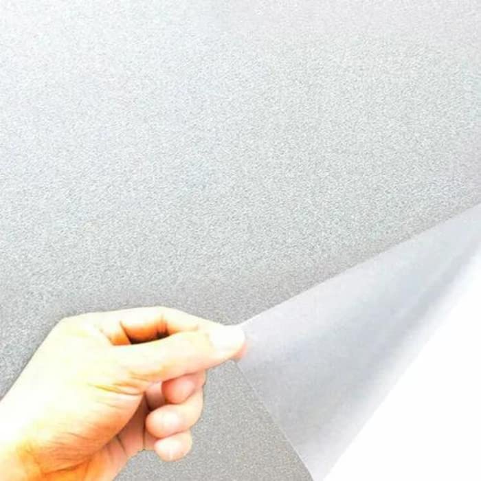 Película Adesiva Impermeável Jateada P/Vidro Janela Porta Box Lavável 3m x 1m