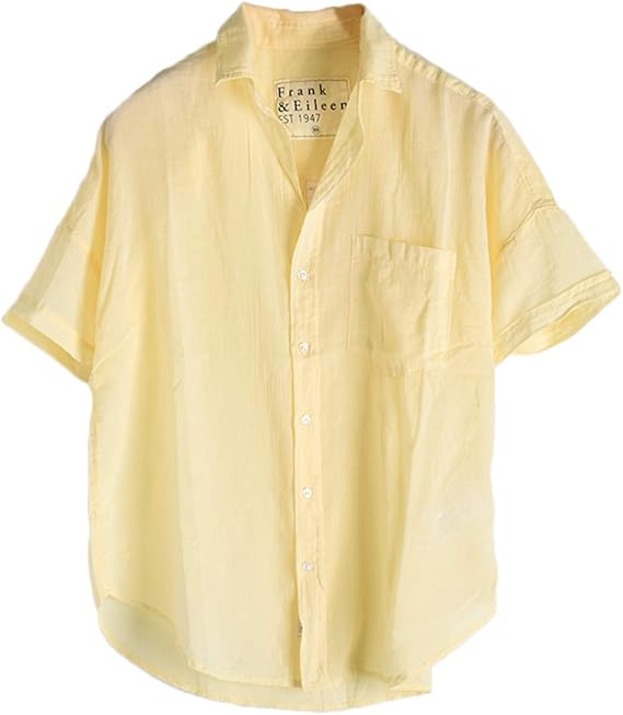 Amazon フランクアンドアイリーン Frank Eileen ローズ Rose ボイル コットン スキッパーシャツ 半袖 レディース Xs Sサイズ相当 Light Yellow Col 050 シャツ ブラウス 通販