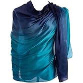 CYZLANN Women's Scarves 100% Silk Long Lightweight Scarfs for women
