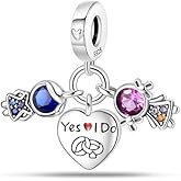 LIGHTDOG 925 Sterling Silver Charms for Bracelets Necklaces Dangle Pendants Beads Charms Fits Pandora Charms Bracelets Jewelry Holidays Gift for Women