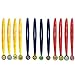 Premium Assorted Award Medals - (Pack of 12) - Stunning Red, Blue & Yellow Design - Perfect for Competitions, Sports, and Recognition Events