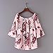 Women Blouse, Clearance 2018 Summer Off Shoulder Floral Printed Plus Size Casual Long Bell Sleeve Tops T Shirt