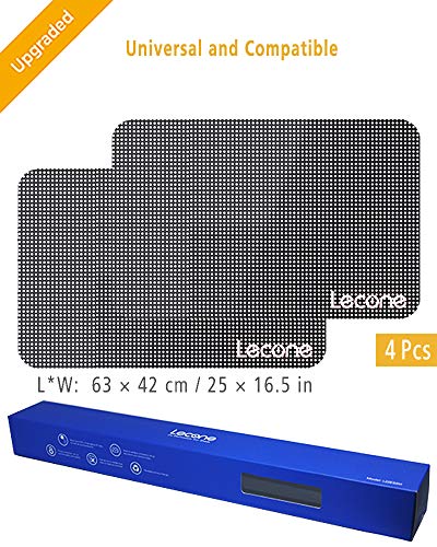 Lecone Upgraded Car Window Shade, 2nd Generation Reusable Perforated Static Cling Tint Film, Electrostatic Self-Adhesive Sun Blocker Screen for Vehicle, Protect Your Baby Kid & Keep Cool(Pack of 4) - Thumbnail 6
