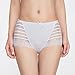 MOONSJONES Women's 3 Pack of Sexy Lace Hipster Panties Intimate Lingerie Briefs Sheer Mid Waist Underwear (2XL/US-L)