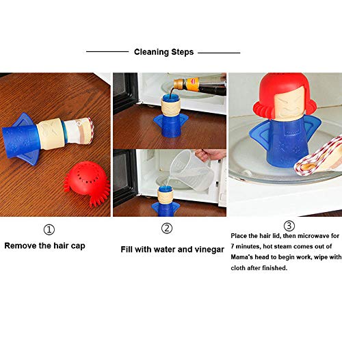 Microwave Cleaner Angry Mom with Fridge Odor Absorber Cool Mom(2pcs)