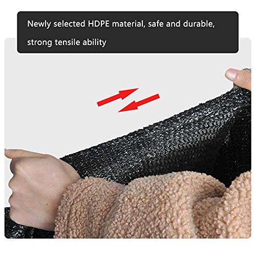 HUAHUA Sonnensegel Hochwertiges Anti-UV-Sonnenschutznetz, Schwarzes Sonnensegel, Leichtes Und Atmungsaktives… – Bild 5