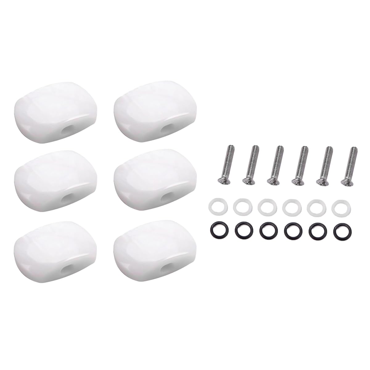 Alnicov Pack Of 6 Pairs Of Classical Guitars, Tuners, Tuners, Mechanics, Buttons, Handle, Cap, Musical Instruments Color #2