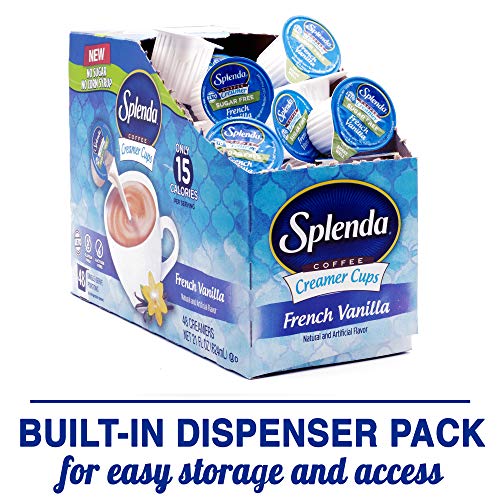SPLENDA Sugar Free/Low Calorie/Single Serve Coffee Creamer Cups, French