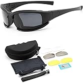 AXIONA ELEMENTS Polarized Sports Sunglasses with UV400 Protection, Interchangeable Lenses Set, Anti-Glare Cycling Glasses for Running, Riding, Fishing, Golf, Outdoor Activities
