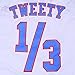 Mens Basketball Jersey 1/3 Tweety Space Jam Jersey White 90S Shirts