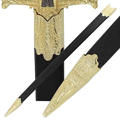 King Solomon Medieval Crusader Replica Longsword - Red - Image 5