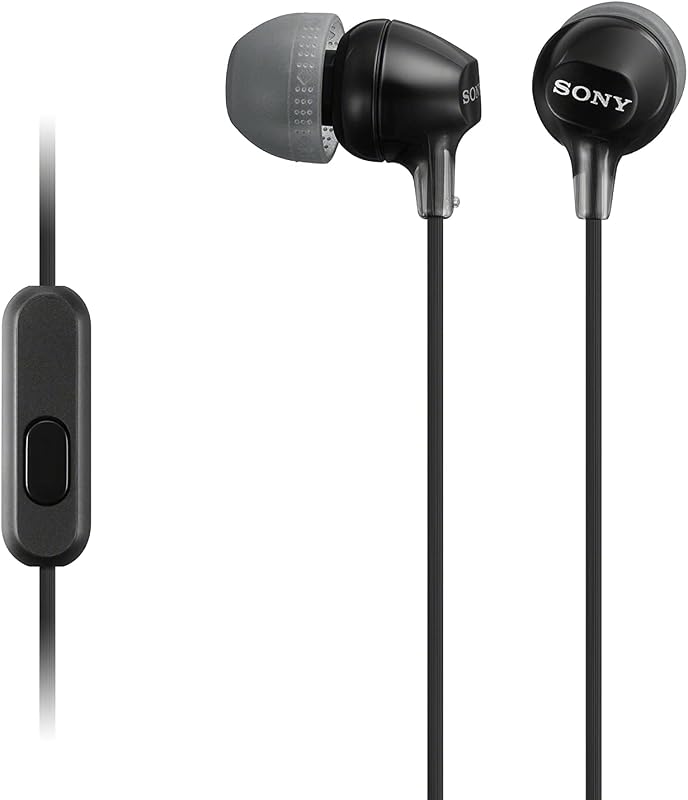 MDR-EX15AP - Auriculares in-ear (con micrófono), negro