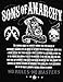 Sons of Anarchy Men's No Rules No Masters T-Shirt Black M
