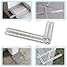 Angle Template Tool ruler RE2LS - stainless steel Truly Branded Angle measurement ultra nook, Anti scratching Finger Nuts with Innovative Graphite Nylon Gasket, Metal Multi-Angle Measuring Ruler