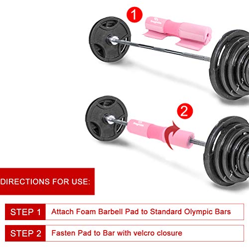 Barbell Pad Squat Pad, Safety Bar Pad with Thick Foam and Nylon Padding