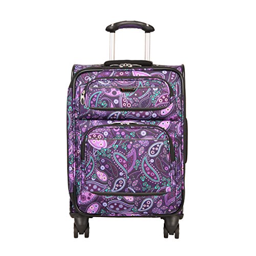 Ricardo Beverly Hills Mar Vista 20-Inch 4 Wheel Expandable Wheelaboard, Purple Paisley, One Size - Thumbnail 2