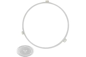 LIXIONGBAO 9.53in WB06X10705 Microwave Turntable Ring Replacement for GE Microwaves,Rotating Ring Roller,Microwave Oven Tray Support,Glass Plate Tray Support Holder