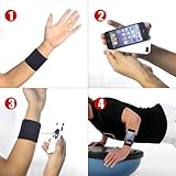 TFY Sports Wristband / Forearm Band for iPhone 5 - Black