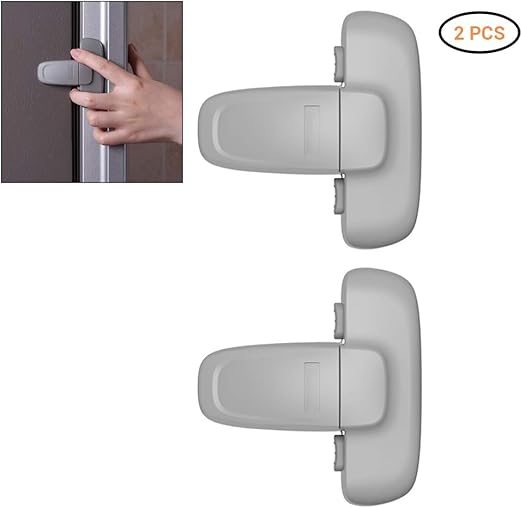 2 Stück Kühlschrank Schloss Mit Code - Kindersicher, Ohne Bohren, 4-stelliges Passwort