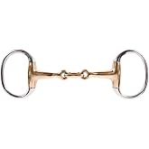 HORZE Copper Lozenge Link Eggbutt Snaffle Bit - 4 1/2