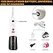 PECHAM Water Dental Flosser Professional Cordless Oral Irrigator - 3-Mode USB Rechargeable IPX7 Waterproof High Capacity Water Tank with 4 Jet Tips for Home and Travel (Black)