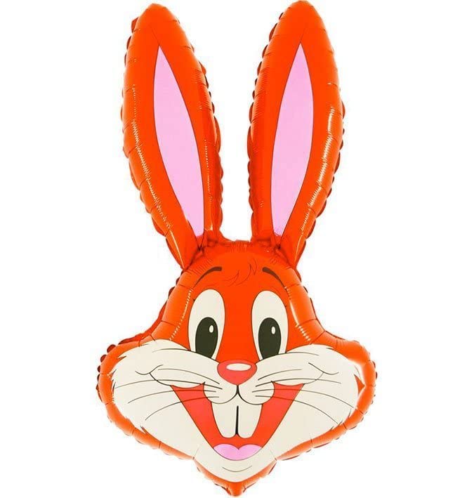 Toyland® 94cm (37") Rabbit Shaped Balloon Available In 6 Colours - Easter Balloons (RED) — image 1