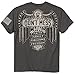 Buck Wear unisex adult American Don t mess shirt, Charcoal, X-Large US