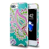 iPhone 7 Plus Case, technext020 Cute Slim iPhone 7 Plus Bumper Rubber Soft Flexible Silicone Shock Scratch Resist Protective Cover for iPhone 7 Plus Floral Medley