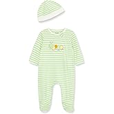 Little Me Footie Pajamas Cotton Baby Sleepwear Boys and Girls Footed Sleeper