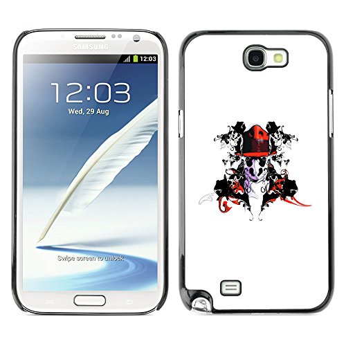 NUMO Slim Sleek Case Cover Armor Polycarbonate Aluminium / Badass Superhero Watch Man / Samsung Note 2