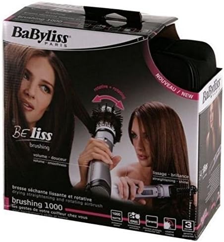 Rotating Brush Hair Styler Ionic 1000W BaByliss Beliss 2735 E Brush &amp; Style NEW