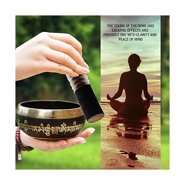 Tibetan Singing Bowl Set Easy To Play Authentic Handmade For Meditation Sound 7 Chakra Healing By Himalayan Bazaar New Life