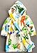 Ameyda Toddlers/Kids Hooded Robe Fleece Bathrobe Cartoon Pajamas Sleepwear Color,90