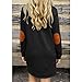 GBSELL Womens Ladies Long Sleeve Pocket Casual Loose Short Mini Dress Casual Party (Deep Gray, XL)