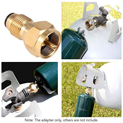Universal Propane Tank Refill Adapter Solid Brass Valve Filler Coupler