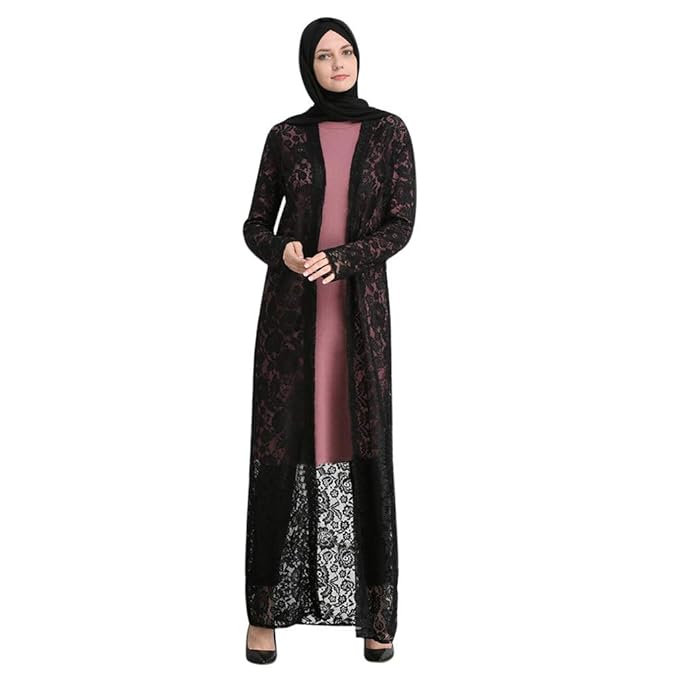 maxi lace cardigan