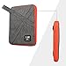 Electronic Accessories Bag for Universal Cable USB Waterproof Nylon Travel Digital Product Organizer Case for Hard Drive Charger Handbag Medium Gray