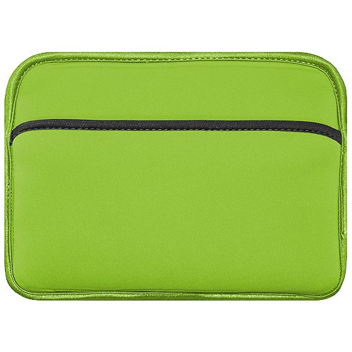 Amzer 8-Inch Slim Reversible Neoprene Horizontal Sleeve with Pocket for Tablet/eBook Reader - Black/Leaf Green (AMZ94873)