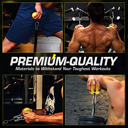 Climbing Pull Up Power Ball Set Hold Grips with Strap Non Slip Hand