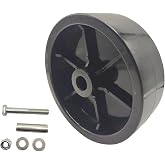 6-Inch Trailer Jack Wheel Replacement Trailer Tongue Jack Wheel Hitch Utility Replacement Parts Jack Wheel 1200lb Capacity